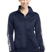 Ladies Dot Sublimation Tricot Track Jacket