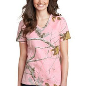  Realtree ® Ladies 100% Cotton V Neck T Shirt